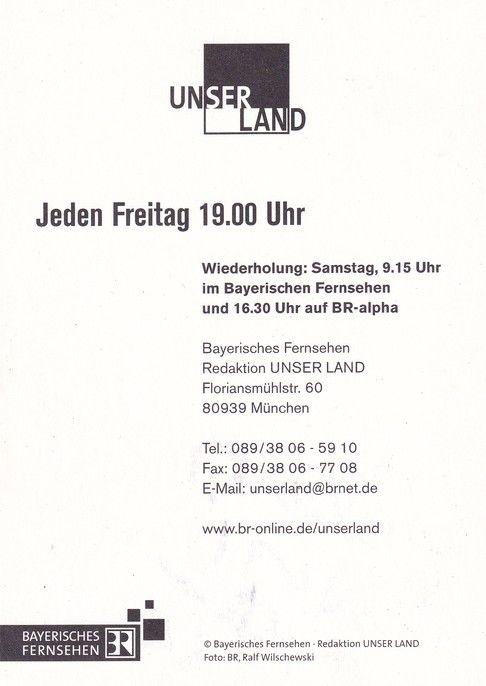 Autogramm TV | BR | Uschi DÄMMRICH VON LUTTITZ | 1990er "Unser Land" (Wilschewski)