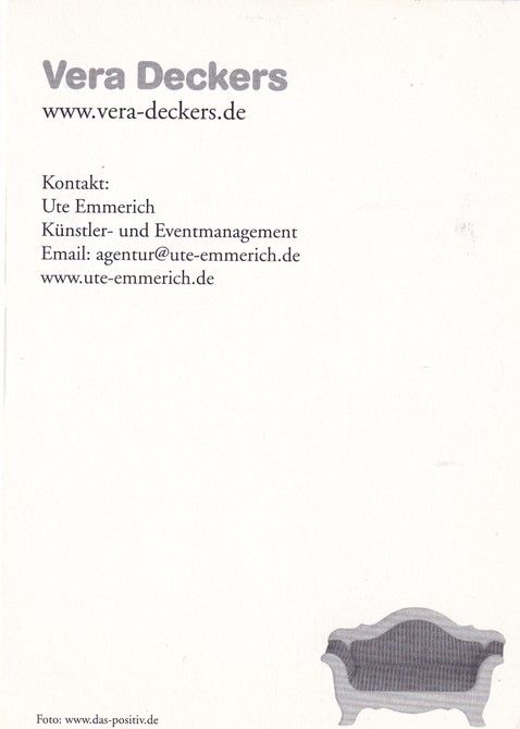 Autogramm Comedy | Vera DECKERS | 2000er (Portrait Color) Positiv