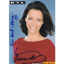 Autogramm TV | RTL | Yvonne DE BARK | 2000er "Unter Uns" (Menne)