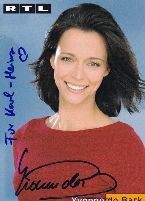 Autogramm TV | RTL | Yvonne DE BARK | 2000er "Unter Uns" (Menne)
