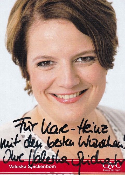Autogramm TV | QVC | Valeska SPICKENBOM | 2010er (Portrait Color) 