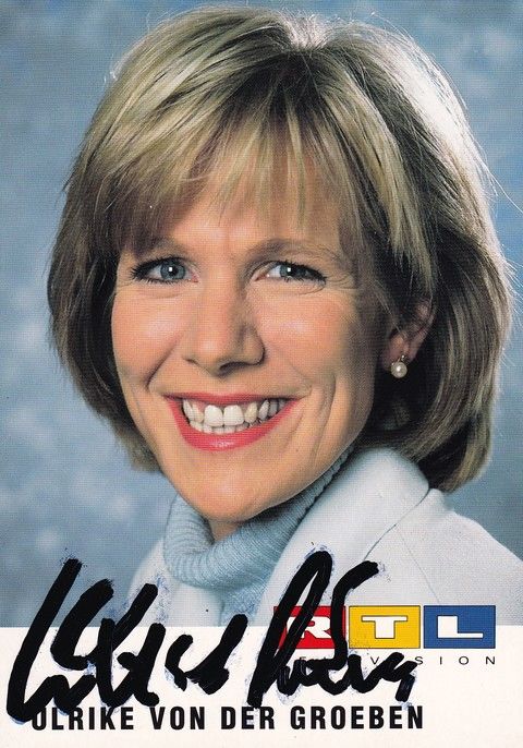Autogramm TV | RTL | Ulrike VON DER GROEBEN | 1990er (Portrait Color) Dahlhausen
