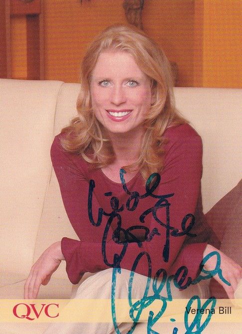 Autogramm TV | QVC | Verena BILL | 2000er (Portrait Color)