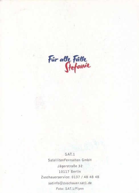 Autogramm TV | SAT1 | Walfriede SCHMITT | 2000er "Für Alle Fälle Stefanie" (Flynn)