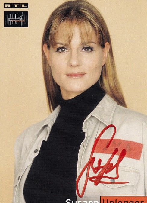 Autogramm TV | RTL | Susann UPLEGGER | 2000er "Hinter Gittern" (Pritschet)