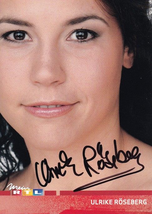 Autogramm TV | RTL | Ulrike RÖSEBERG | 2000er "Alles Was Zählt" (Menne)