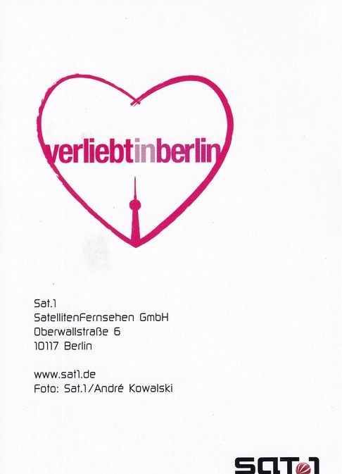 Autogramm TV | SAT1 | Ulrike MAI | 2000er "Verliebt In Berlin" (Kowalski) 2