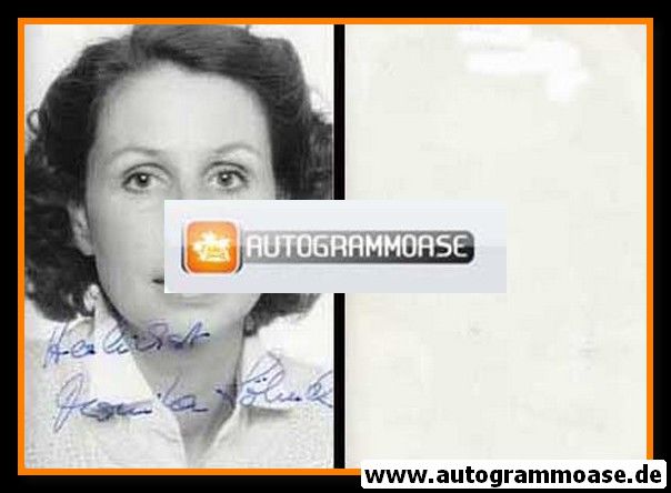 Autogramm Schauspieler | Monika HÄCKERMANN | 1980er Foto (Portrait SW)
