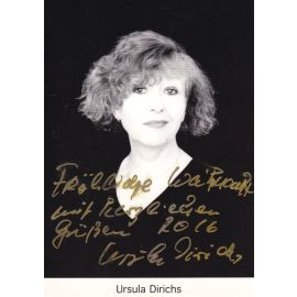 Autogramm Schauspieler | Ursula DIRICHS | 1990er (Portrait SW)