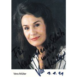 Autogramm Schauspieler | Vera MÜLLER | 1990er (Portrait Color)