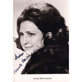 Autogramm Klassik | Ursula SCHIRRMACHER | 1970er (Portrait SW)