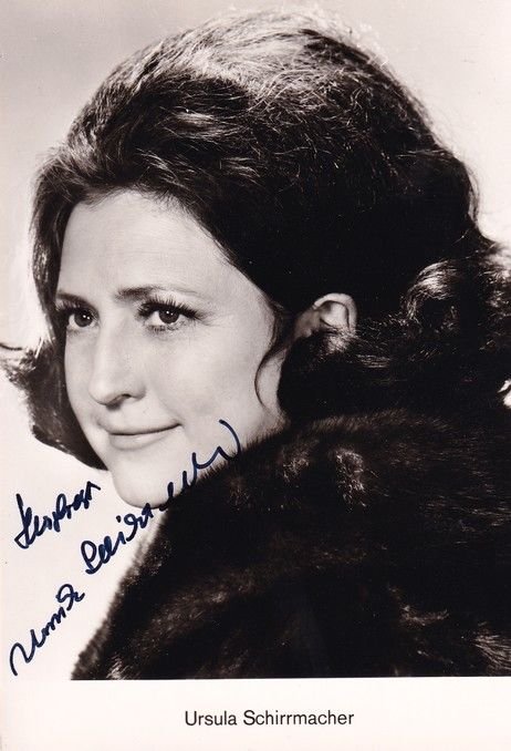 Autogramm Klassik | Ursula SCHIRRMACHER | 1970er (Portrait SW)