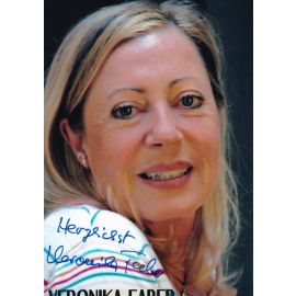 Autogramm Schauspieler | Veronika FABER | 2000er Foto (Portrait Color)