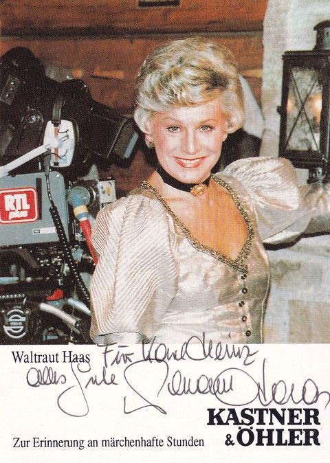 Autogramm Schauspieler | Waltraut HAAS | 1990er (Portrait Color) Kastner