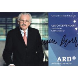 Autogramm TV | ARD | Ulrich DEPPENDORF | 2000er "Hauptstadtstudio" (Lippmann)
