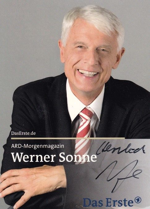 Autogramm TV | ARD | Werner SONNE | 2000er "Morgenmagazin" (Sachs)