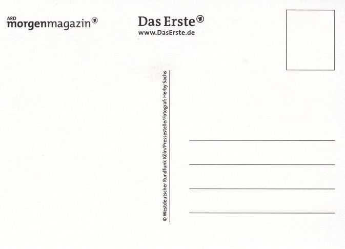 Autogramm TV | ARD | Werner SONNE | 2000er "Morgenmagazin" (Sachs)