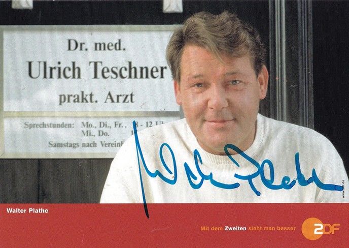 Autogramm TV | ZDF | Walter PLATHE | 2000er "Der Landarzt" (Portrait Color) Began