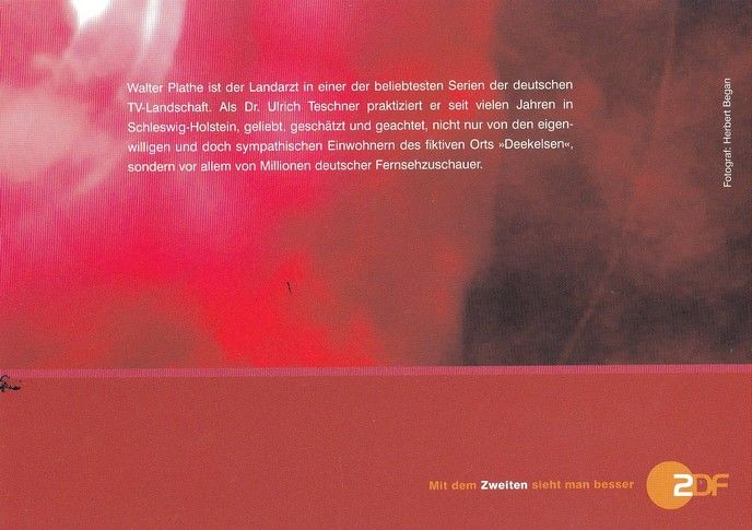 Autogramm TV | ZDF | Walter PLATHE | 2000er "Der Landarzt" (Portrait Color) Began