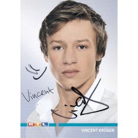 Autogramm TV | RTL | Vincent KRÜGER | 2010er "GZSZ" (Baumgartner) 2