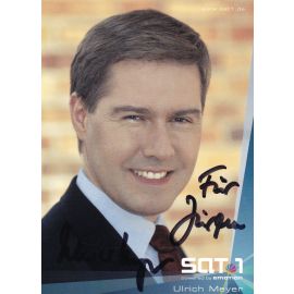 Autogramm TV | SAT1 | Ulrich MEYER | 2002 "akte02" (Trenkel)