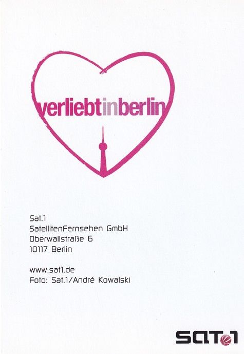 Autogramm TV | SAT1 | Volker HEROLD | 2000er "Verliebt In Berlin" (Kowalski)