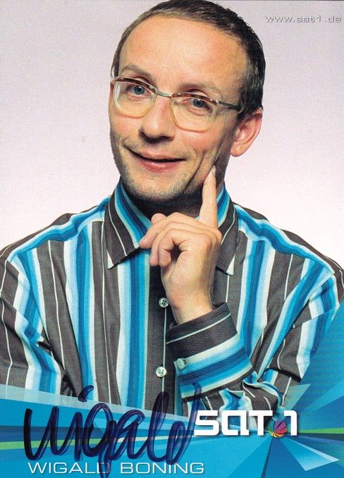 Autogramm TV | SAT1 | Wigald BONING | 2000er "Clever!" (Rauner)