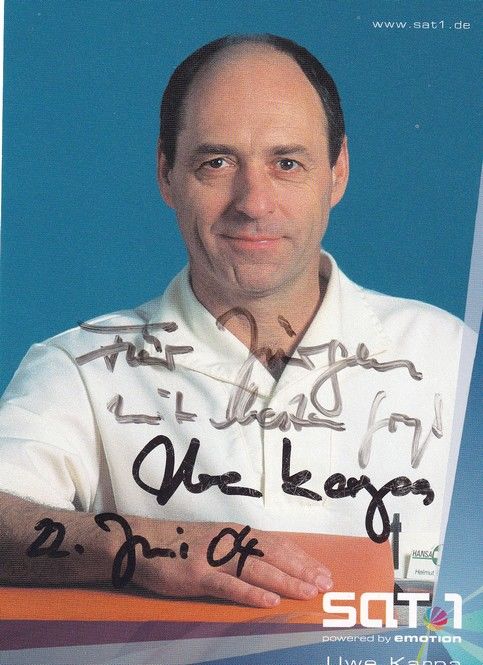 Autogramm TV | SAT1 | Uwe KARPA | 2000er "Alphateam" (Portrait Color) Gehner
