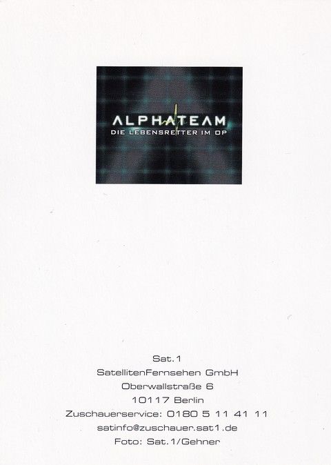 Autogramm TV | SAT1 | Uwe KARPA | 2000er "Alphateam" (Portrait Color) Gehner
