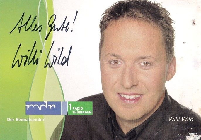 Autogramm Radio | MDR1 Thüringen | Willi WILD | 2003 (Portrait Color) Jehnichen