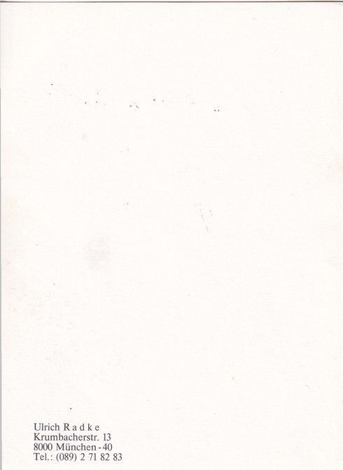 Autogramm Schauspieler | Ulrich RADKE | 1990er (Portrait SW)