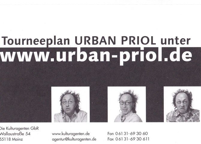 Autogramm Kabarett | Urban PRIOL | 2000er "Täglich Frisch" (Kulturagenten)