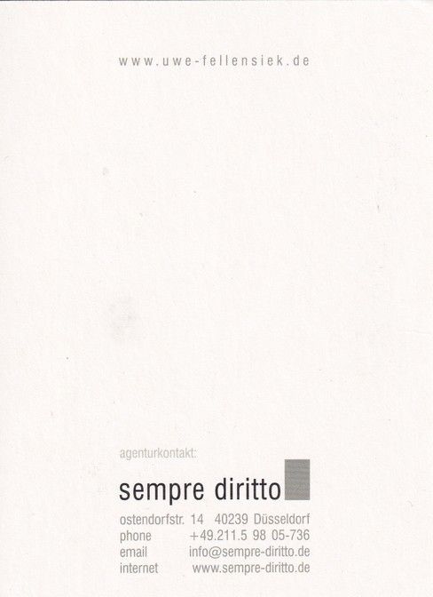 Autogramm Schauspieler | Uwe FELLENSIEK | 2000er (Portrait SW) Sempre Diritto