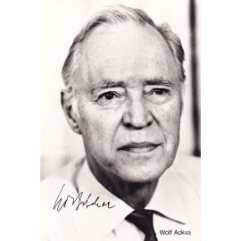 Autogramm Schauspieler | Wolf ACKVA | 1980er (Portrait SW Rüdel) Bergmann
