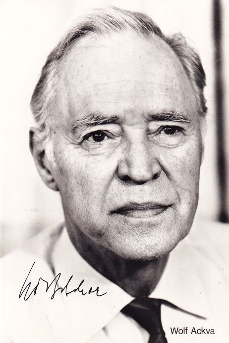 Autogramm Schauspieler | Wolf ACKVA | 1980er (Portrait SW Rüdel) Bergmann