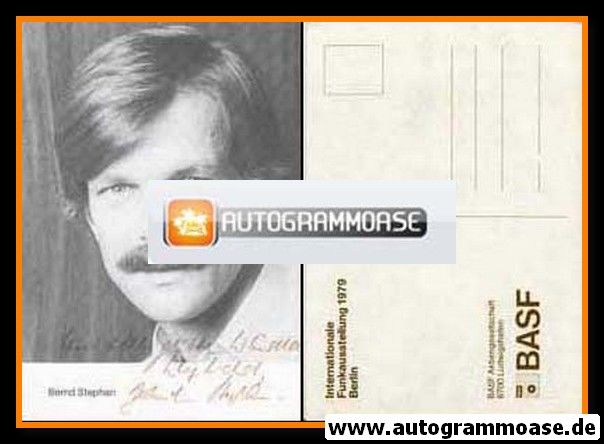 Autogramm Schauspieler | Bernd STEPHAN | 1979 (Portrait SW)