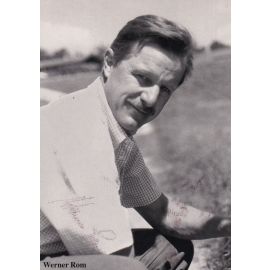 Autogramm Schauspieler | Werner ROM | 1990er (Portrait SW Rüdel) Buidl