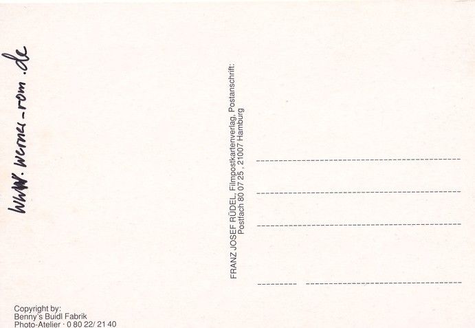 Autogramm Schauspieler | Werner ROM | 1990er (Portrait SW Rüdel) Buidl