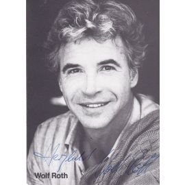 Autogramm Schauspieler | Wolf ROTH | 1980er (Portrait SW) 3