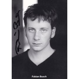 Autogramm Schauspieler | Fabian BUSCH | 2000er (Portrait SW) 
