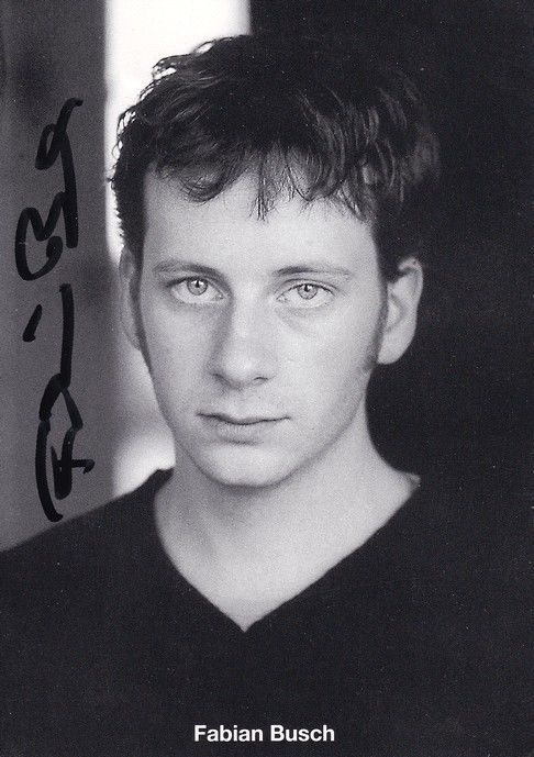 Autogramm Schauspieler | Fabian BUSCH | 2000er (Portrait SW) 