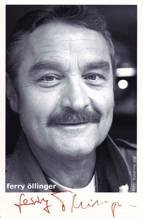 Autogramm Schauspieler | Ferry ÖLLINGER | 2010er (Portrait SW) Sigl