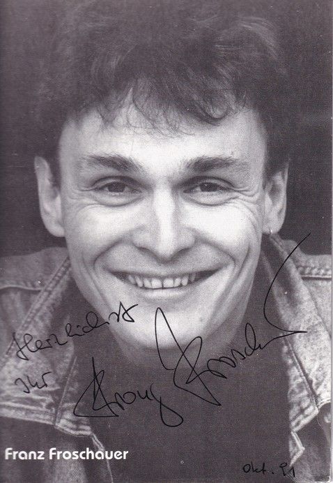 Autogramm Schauspieler | Franz FROSCHAUER | 2000er (Portrait SW)