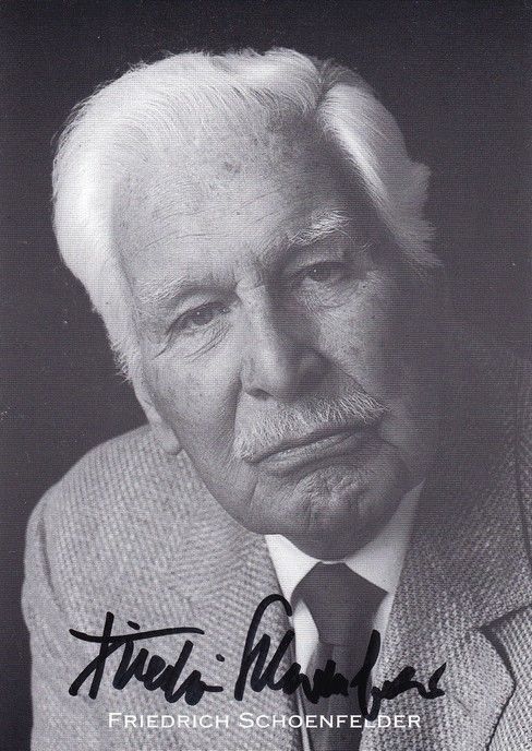 Autogramm Schauspieler | Friedrich SCHOENFELDER | 1980er (Portrait SW) Reinke