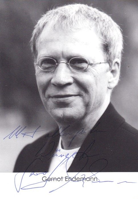 Autogramm Schauspieler | Gernot ENDEMANN | 1990er (Portrait SW) 2