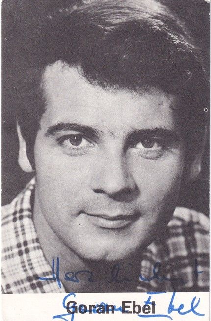 Autogramm Schauspieler | Goran EBEL | 1980er (Portrait SW)