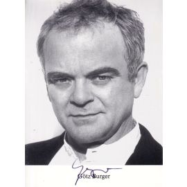 Autogramm Schauspieler | Götz BURGER | 2000er (Portrait SW)