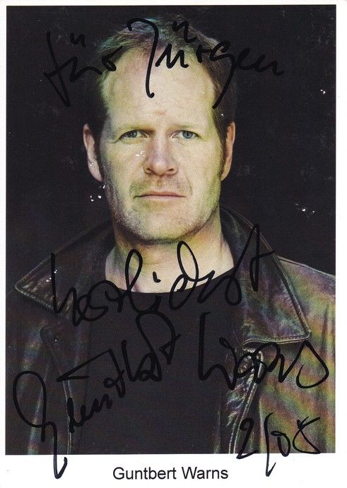 Autogramm Schauspieler | Guntbert WARNS | 2000er (Portrait Color)