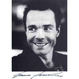 Autogramm Schauspieler | Hannes JAENICKE | 1990er (Portrait SW) 1