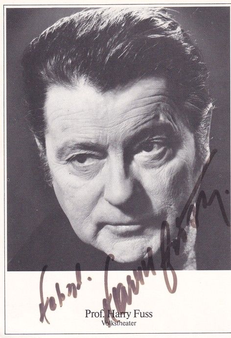 Autogramm Schauspieler | Harry FUSS | 1980er (Portrait SW)